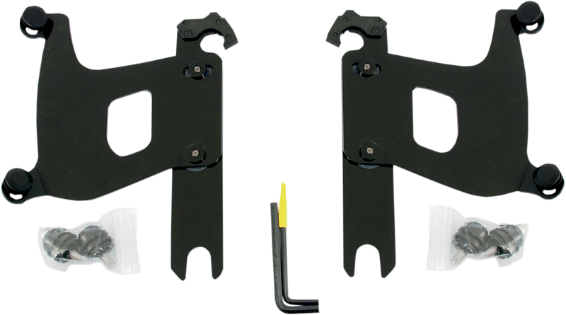 MEMPHIS SHADES Bullet Trigger Lock Mounting Kit - Covered Forks - Without Lightbar - Black - FL 1986-2017 - MEB1975 - PartsOutlet.com.au