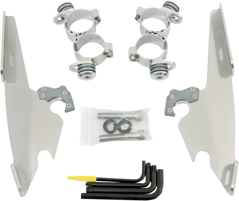 MEMPHIS SHADES Fats/Slim Mounting Kit - Polished - XL 48 2010-2015 - MEK1986 - PartsOutlet.com.au