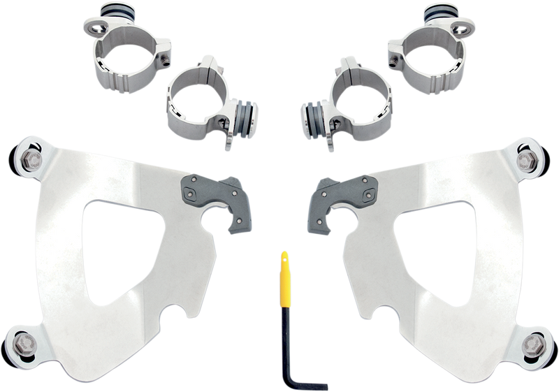 MEMPHIS SHADES Gauntlet Mounting Kit - Polished - XL 48 2010-2015 - MEK1984 - PartsOutlet.com.au