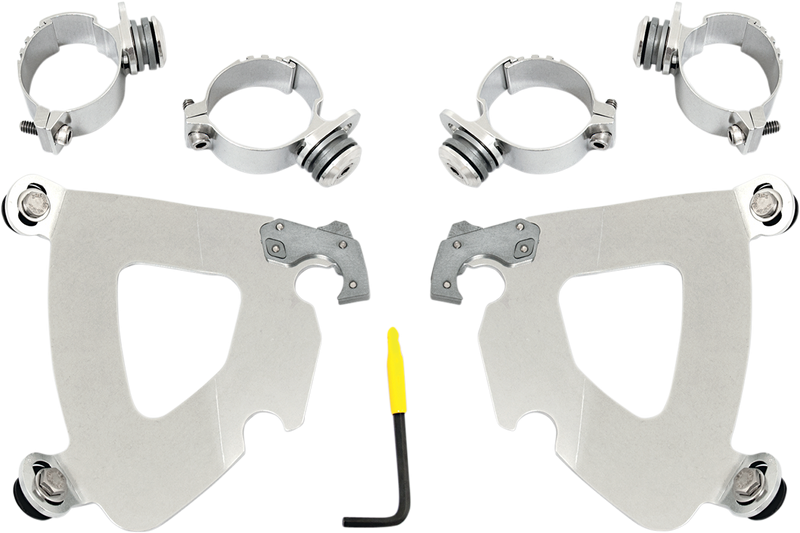 MEMPHIS SHADES Gauntlet Mounting Kit - Polished - FXD 2006-2024 - MEK1993 - PartsOutlet.com.au