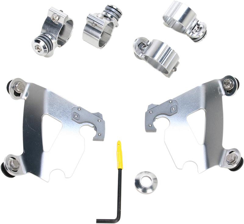 MEMPHIS SHADES Cafe Mounting Kit - Polished - XL 1986-2022 - MEK1995 - PartsOutlet.com.au