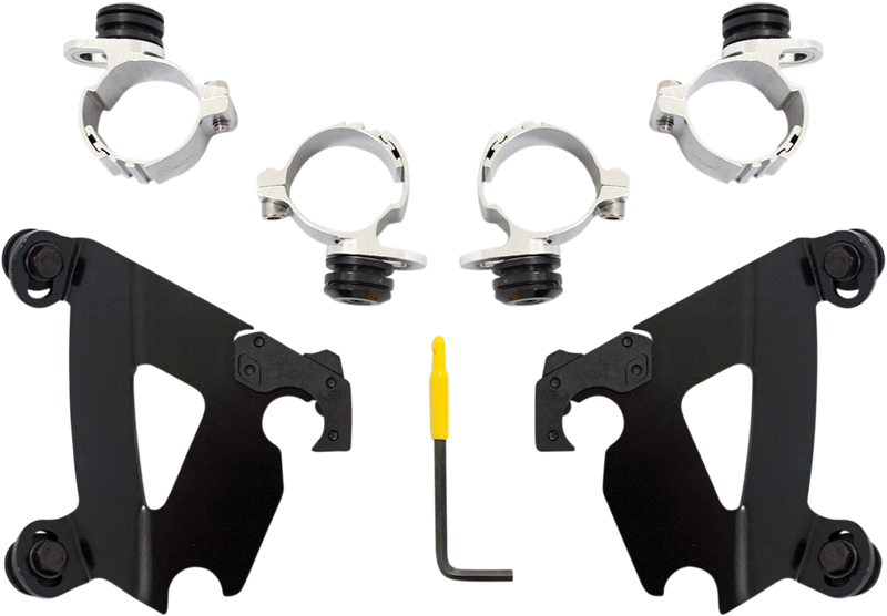 MEMPHIS SHADES Cafe Mounting Kit - Black - XLC 1996-2018 - MEB1997 - PartsOutlet.com.au