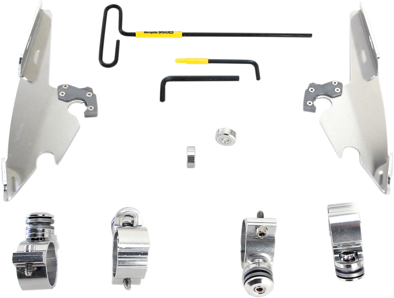 MEMPHIS SHADES Batwing - Mounting Kit - Polished - XL12C 2011-2019 - MEK2008 - PartsOutlet.com.au