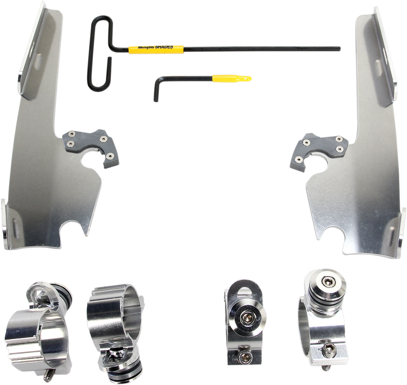 MEMPHIS SHADES Fats/Slim Mounting Kit - Polished - XL12C 2011-2019 - MEK2005 - PartsOutlet.com.au