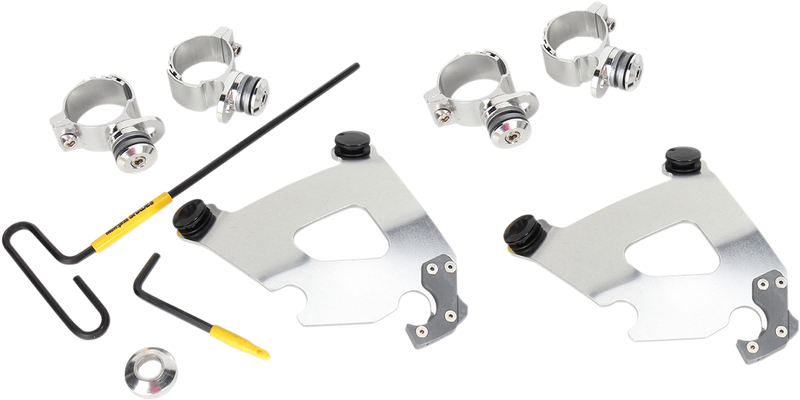 MEMPHIS SHADES Cafe Mounting Kit - Polished - XL883 2011-2019 - MEK2003 - PartsOutlet.com.au