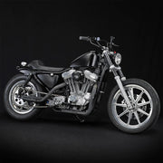 BILTWELL Handlebar - Tracker High - TBW & Slotted - Black 6009-2017 - PartsOutlet.com.au