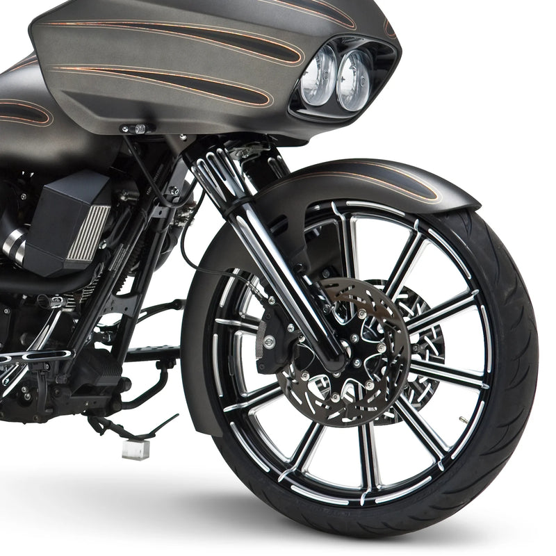 ARLEN NESS DEEP CUT "HOT LEG" FORK LEGS, BLACK - '14-'23 FLT / DUAL DISC - 40-512