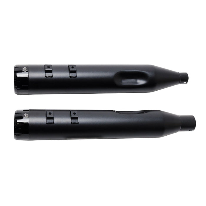 S&S CYCLE Mk45 TOURING MUFFLER for M8 TOURING MODELS—Black with Black Tracer End Cap - 550-0670 - PartsOutlet.com.au