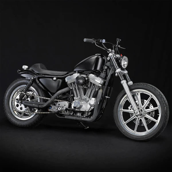 BILTWELL Handlebar - Tracker High - TBW & Slotted - Chrome 6009-1057 - PartsOutlet.com.au