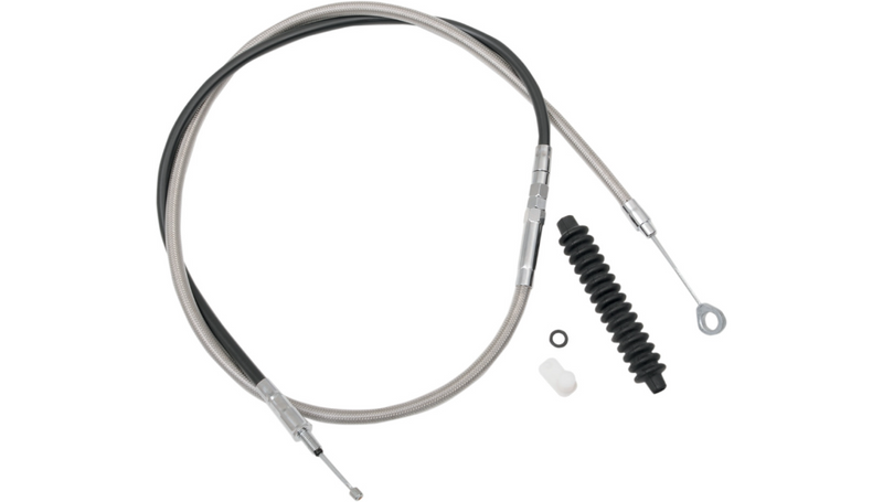 DRAG SPECIALTIES Clutch Cable - Braided - 66-11/16" - Harley-Davidson '86-'13 - 5321204HE