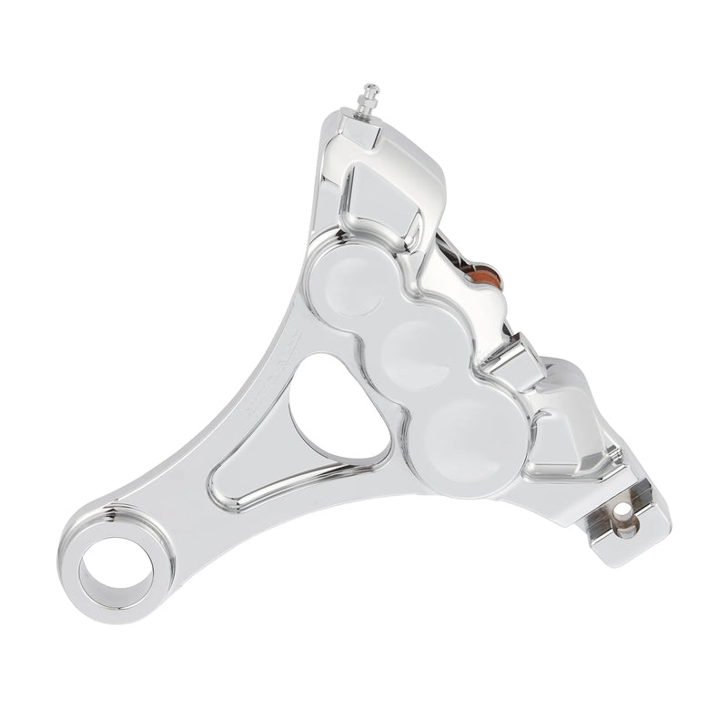 ARLEN NESS REAR 6-PISTON DIFFERENTIAL BORE BRAKE CALIPERS, CHROME - 11.8" '08-'17 FXD - 02-322