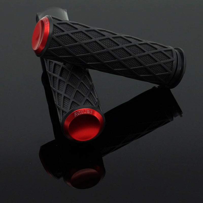 ARLEN NESS Grips - Diamond - Cable - Red - Harley-Davidson '80-'22 - 500-015 - PartsOutlet.com.au