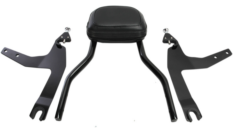 COBRA Backrest Kit - 14" - Black - '06-'17 Softail - 602-2002B