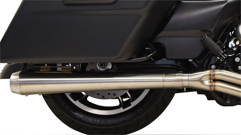 BASSANI XHAUST Road Rage III Long 2:1 Touring Exhaust - Stainless Steel - 4" Megaphone - '95-'16 FL - 1F11SS