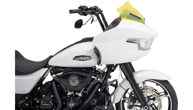 KLOCK WERKS Kolor Flare Windshield - 10" - Yellow Ice - FLTR 2024+ - KWW-01-0712