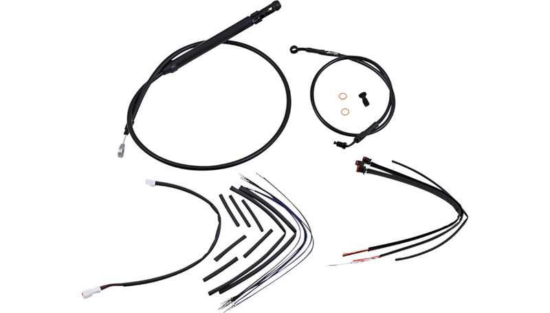 BURLY BRAND Control Kit - 16" Ape Hanger Handlebars - Softail '18-'24 - B30-1256