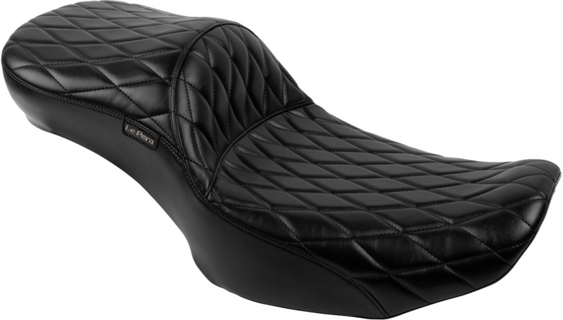 LE PERA Maverick Daddy Long Legs Seat - Without Backrest - Diamond Stitched - FLH/FLT '23-'25 - LV-957DLDM