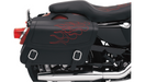 SADDLEMEN Flame Saddlebag - Red -Large X021-05-0412 - PartsOutlet.com.au