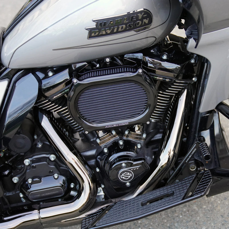 ARLEN NESS Stage 2 Oval Air Cleaner Kit - All Black - Harley-Davidson '99-'17 - 600-174