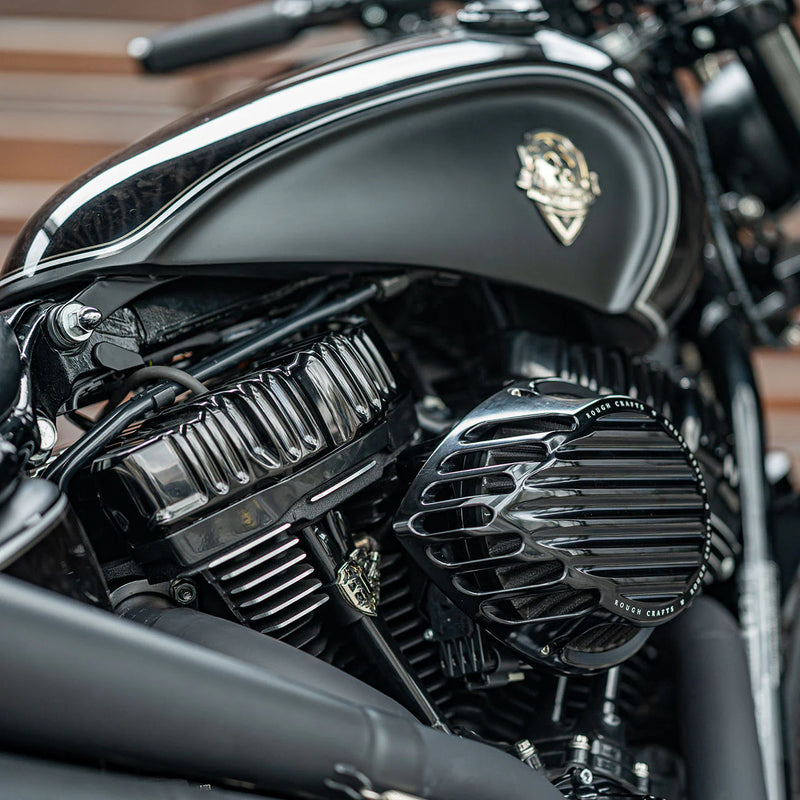 ARLEN NESS Rough Craft Air Cleaner Kit - Black -  Touring '24+ & Softail '25+ - RC-600-021
