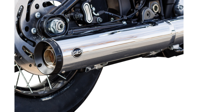 S&S CYCLE Grand National Slip-On Muffler - 50 State - 4" Chrome - M8 Softail 2025 - 550-1160