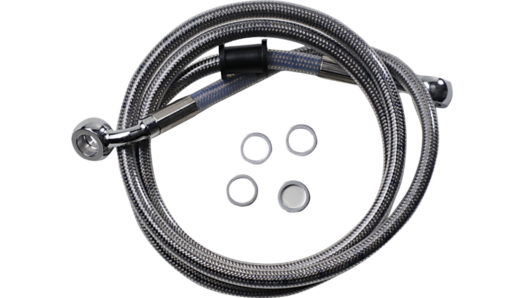 DRAG SPECIALTIES Brake Line - +2" - Stainless Steel - '18-'21 XL 618763-2