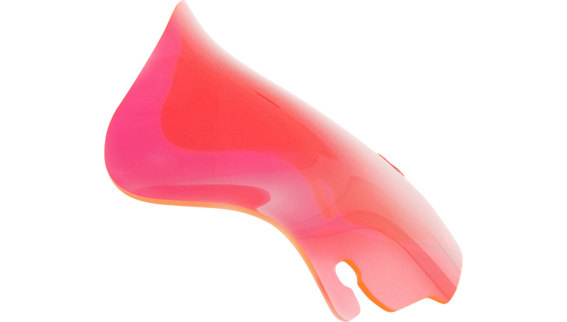 KLOCK WERKS Kolor Flare Windshield - 6.5" - Pink Ice - FLH '96-'13 - KWW-01-0640