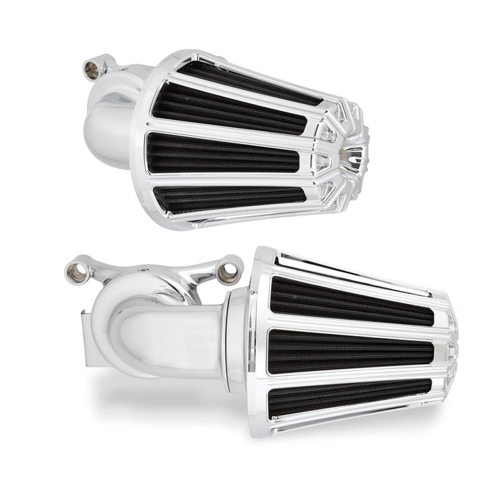 ARLEN NESS 10-GAUGE® MONSTER SUCKER® AIR CLEANER, CHROME - 08-16 FLT / 16-17 FLST & FXDLS (FBW) - 81-027 - PartsOutlet.com.au