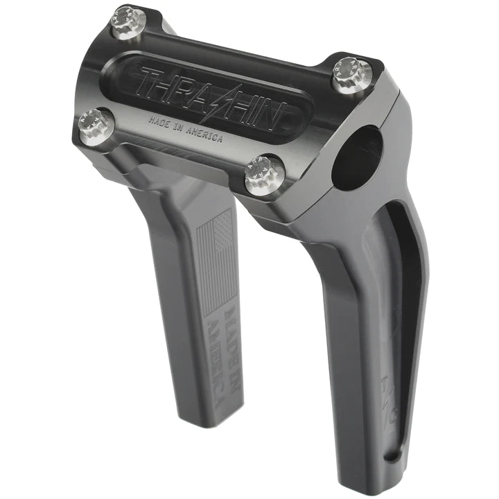 THRASHIN SUPPLY Risers - Pull Back - 6.5" - Black TSC-6525-1