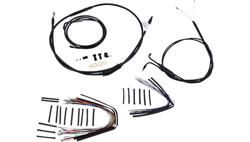 BURLY BRAND Control Kit - 18" Ape Hanger Handlebars - Softail '07-'10 - B30-1020