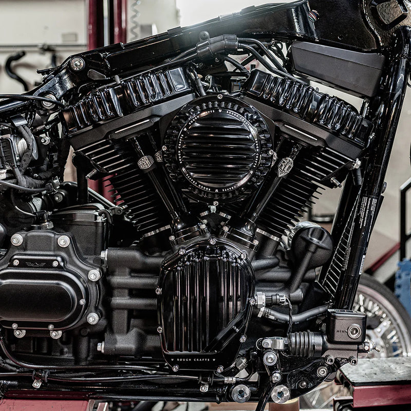 ARLEN NESS Rough Craft Air Cleaner Kit - Black -  Touring '24+ & Softail '25+ - RC-600-023