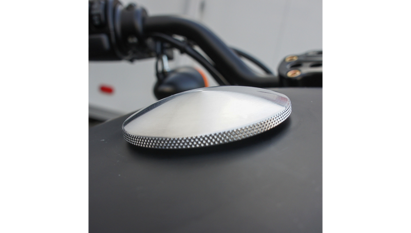 JOKER MACHINE Knurled Gas Cap - Chrome - Harley-Davidson 1993-2023 - 10-444C - PartsOutlet.com.au
