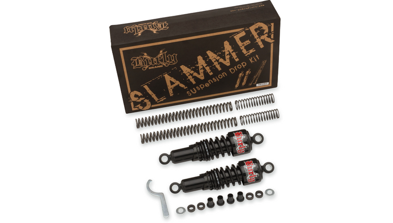 BURLY BRAND Suspension Kit - Slammer - Chrome - '80 -'13 FLHT B28-1004 - PartsOutlet.com.au
