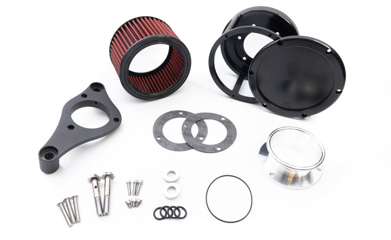 FEULING OIL PUMP CORP. Air Cleaner - BA Race Series - Black - Solid Cover - Red - Harley-Davidson 2017-2022 - M8 5423 - PartsOutlet.com.au