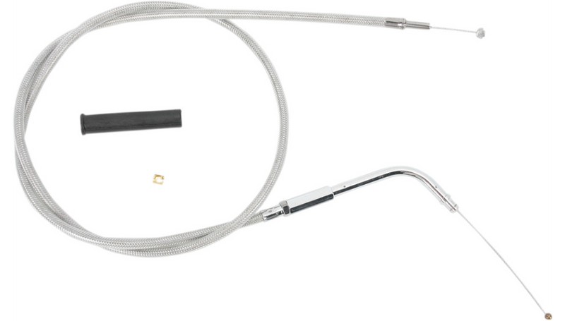 DRAG SPECIALTIES Throttle Cable - 38" - Braided - FL '90-'95 - 5330600B
