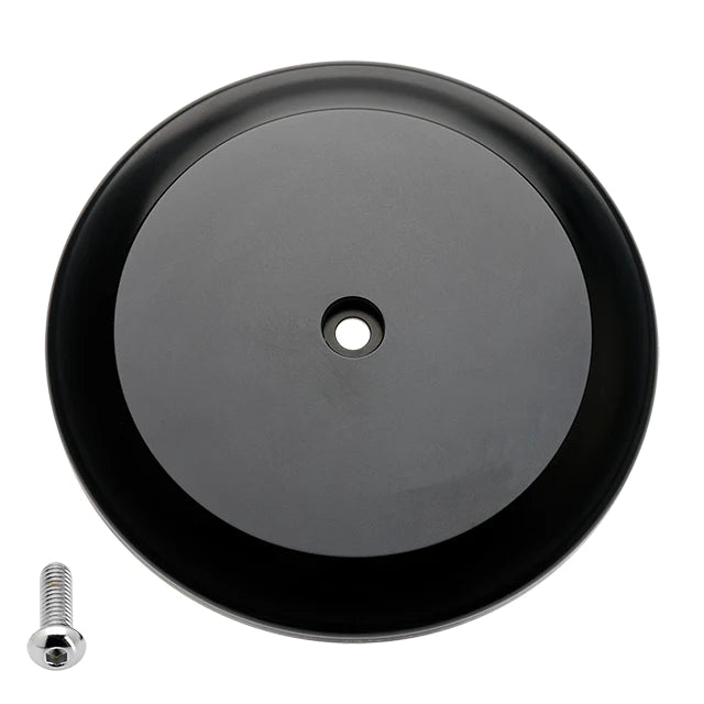 JOKER MACHINE Smooth Air Cleaner Cover - Black - Harley-Davidson 1999-2017 - 02-222-1 - PartsOutlet.com.au