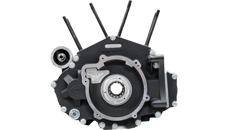 S&S CYCLE Crankcase - MK-Series "B" - Black - M8 Softail '18-'24 - 310-1326