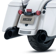 VANCE & HINES Blackslash 450 Slip-On Mufflers - Black - '17-'23 FL - 46764 - PartsOutlet.com.au