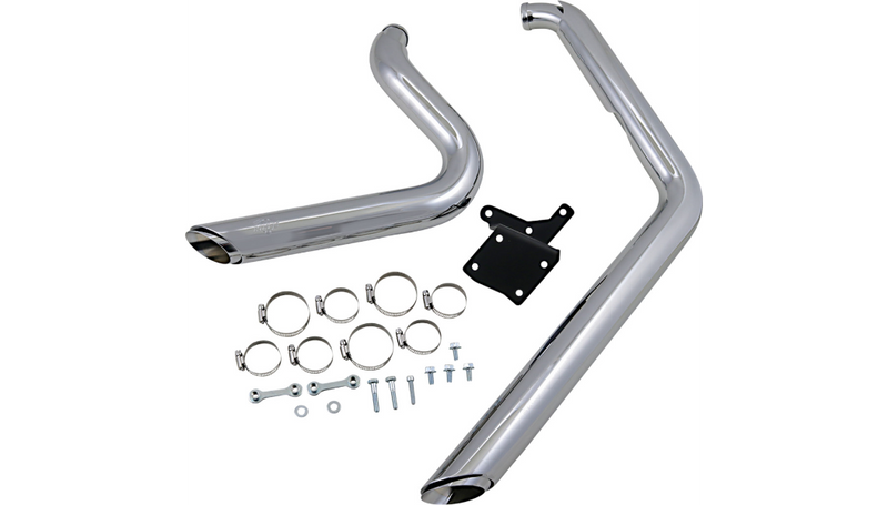 VANCE & HINES Shortshots Staggered Exhaust System - Chrome - '91-'05 FXD - 17213 - PartsOutlet.com.au
