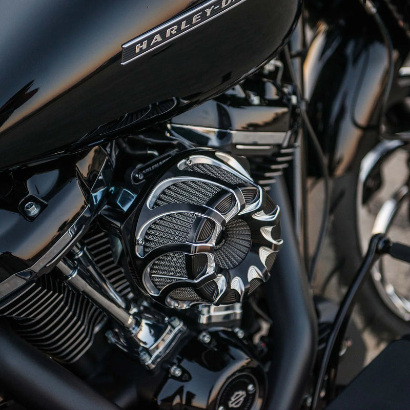 ARLEN NESS Inverted Series Air Cleaner Kit - Drift - Black - FL Touring '24+ & Softail 25+ - 600-229
