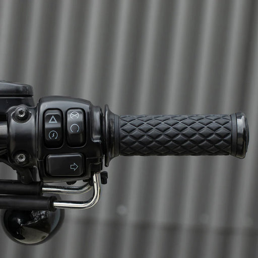 BILTWELL Grips - Alumicore - Dual Cable - Black 6604-201-01 - PartsOutlet.com.au