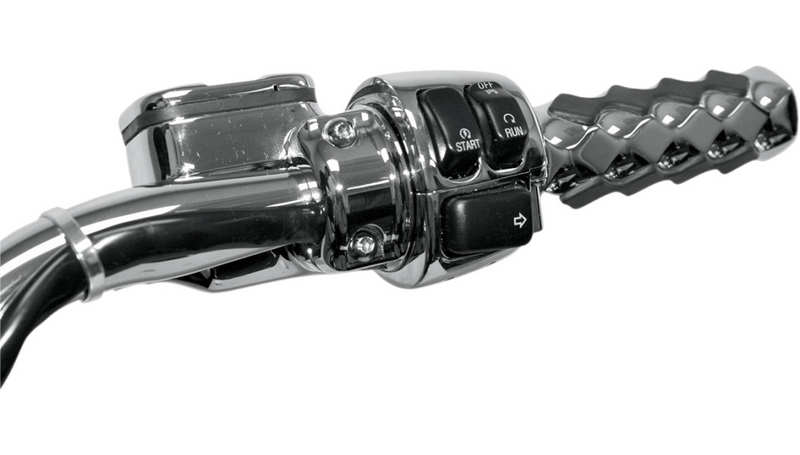 DRAG SPECIALTIES Cable Clamp - Dual Throttle/Idle - 1-1/4" - Chrome - 0658-0033