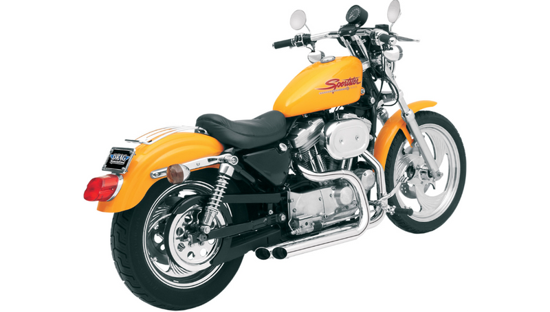 BASSANI XHAUST Pro Street Exhaust - Chrome - '86-'03 XL Sportster - XL-325F - PartsOutlet.com.au