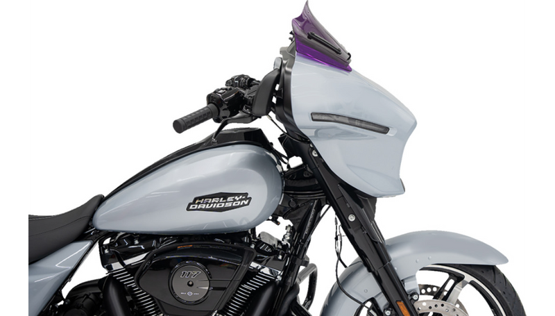 KLOCK WERKS Kolor Flare Windshield - 8" - Purple - Street Glide FLHX 2024+ - KWW-01-0733