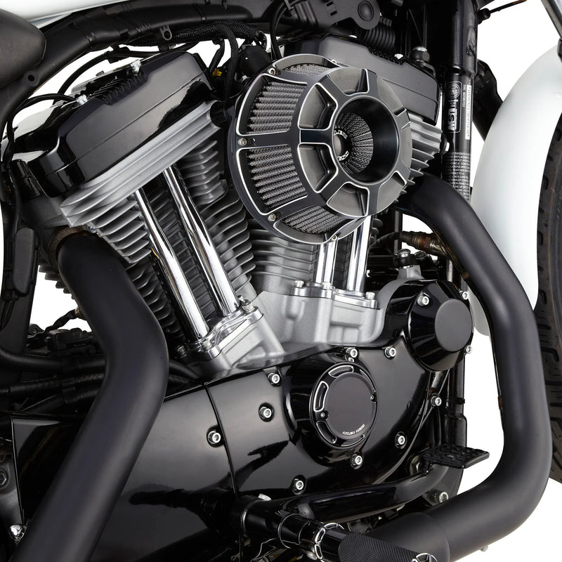 ARLEN NESS Inverted Series Air Cleaner Kit - Beveled - Black - Touring '24+ & Softail 25+ - 600-225