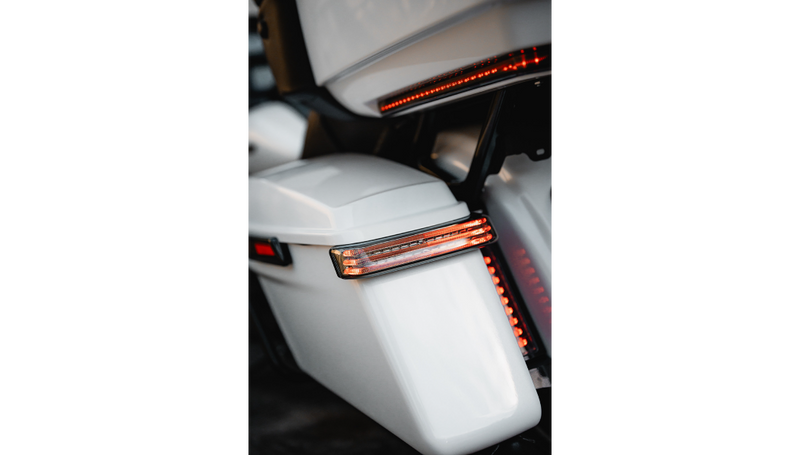 CUSTOM DYNAMICS Saddlebag Lights - BCM - Black/Red - FL '14-'25 - PB-SB-BCM-BR