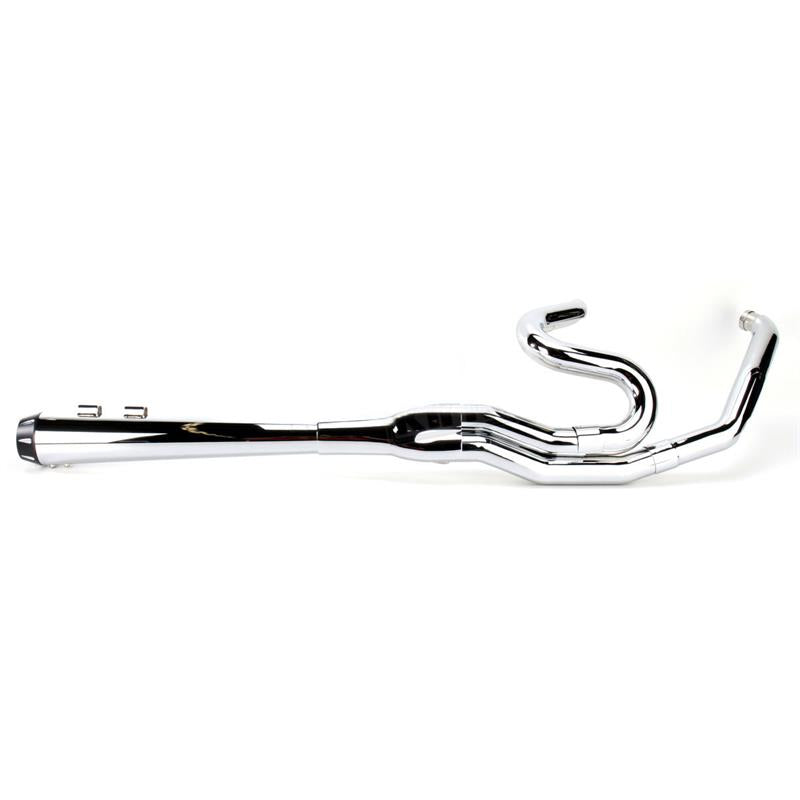 BASSANI XHAUST Megapower 2:1 Exhaust -  1-3/4" to 1-7/8" to 2" - Chrome '95-'16 FLH-767