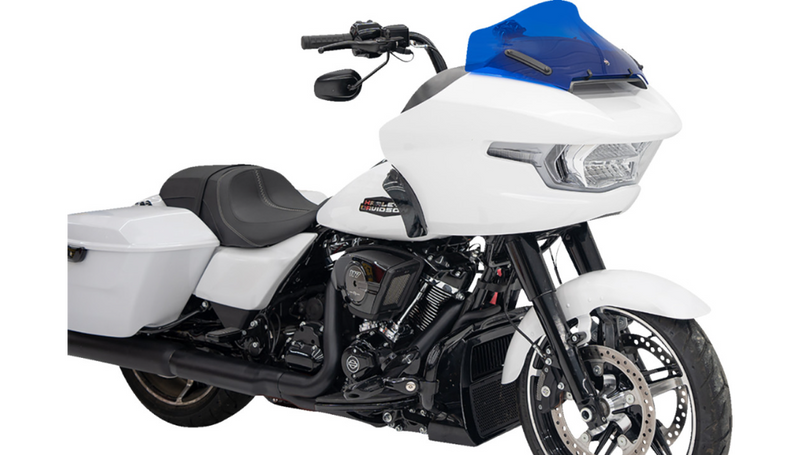 KLOCK WERKS Kolor Flare Windshield - 10" - Blue - FLTR 2024+ - KWW-01-0719