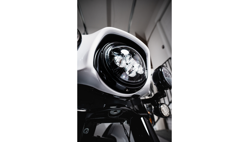 CUSTOM DYNAMICS Headlight - Shark Demon - LED - Color Changing - FL '94-'16 - SD2-7-13