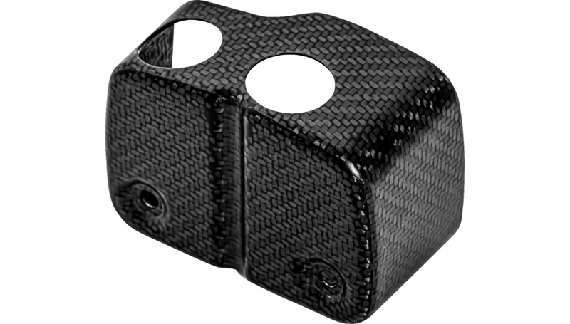 SADDLEMEN Coil Cover - Carbon Fiber - Gloss Black - Dyna '99-'05 - CF-899-04-001